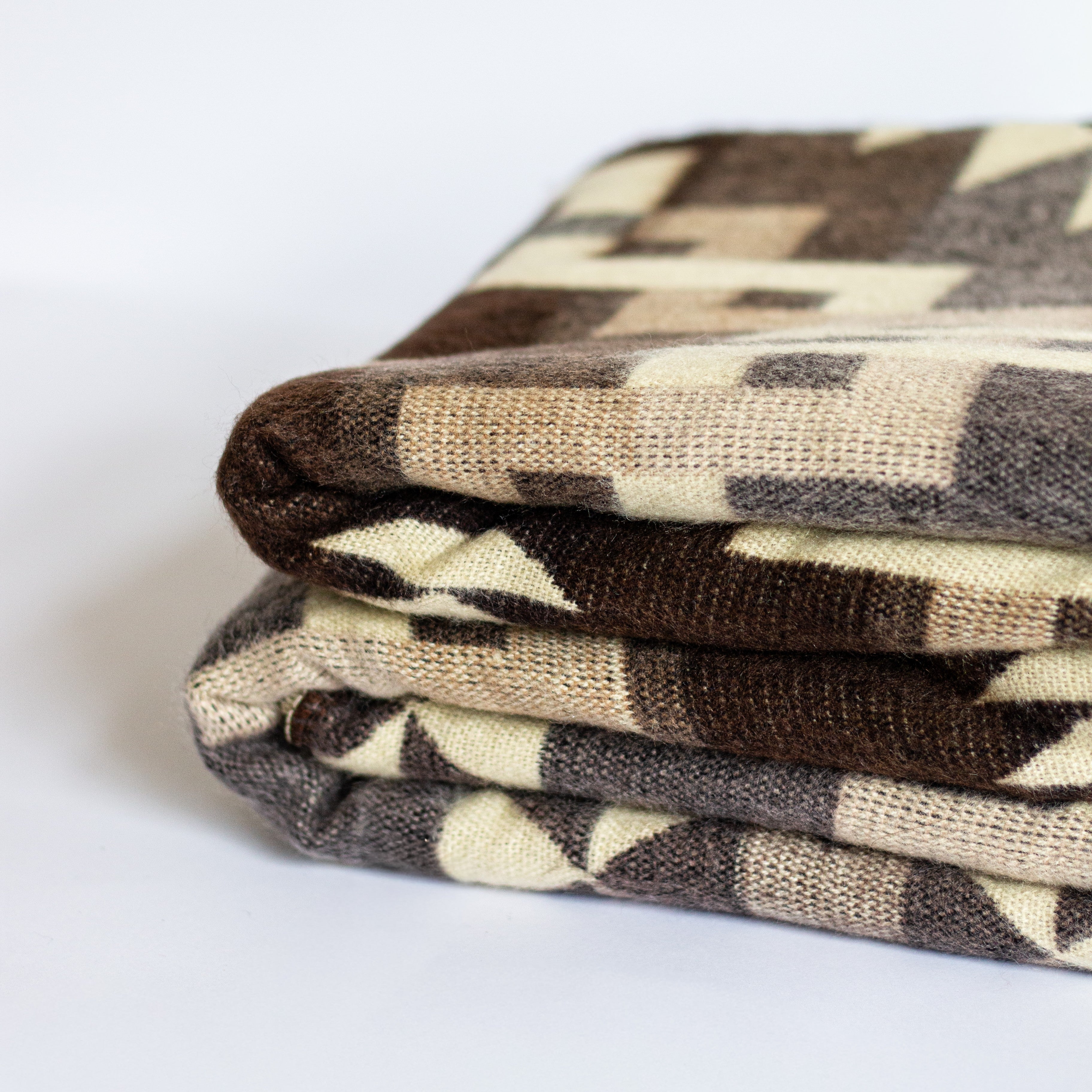 ECUADORIAN ALPACA WOOL BLANKET | XL DOUBLE DENSITY | KING 80X91 | ARROW CREAM