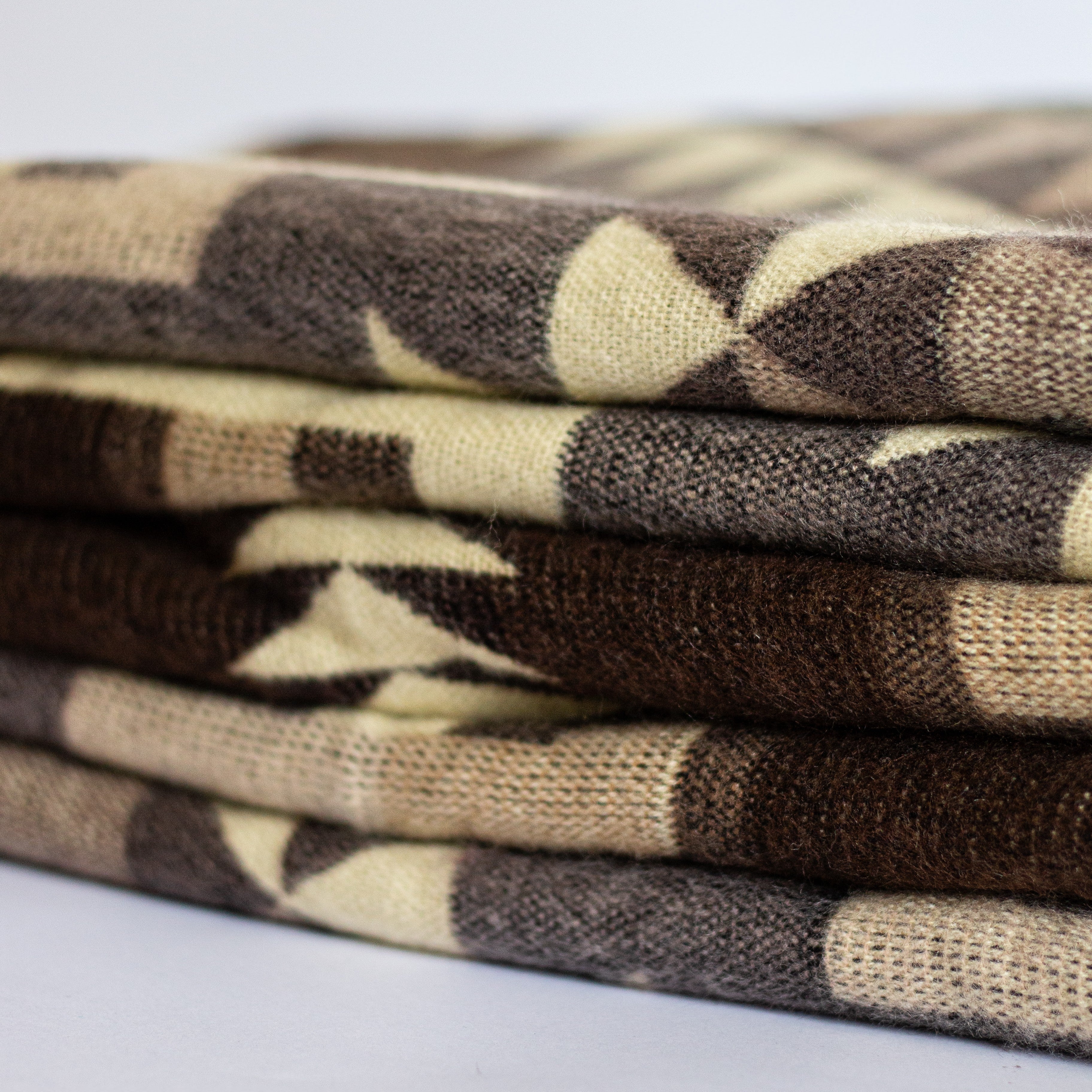 ECUADORIAN ALPACA WOOL BLANKET | XL DOUBLE DENSITY | KING 80X91 | ARROW CREAM