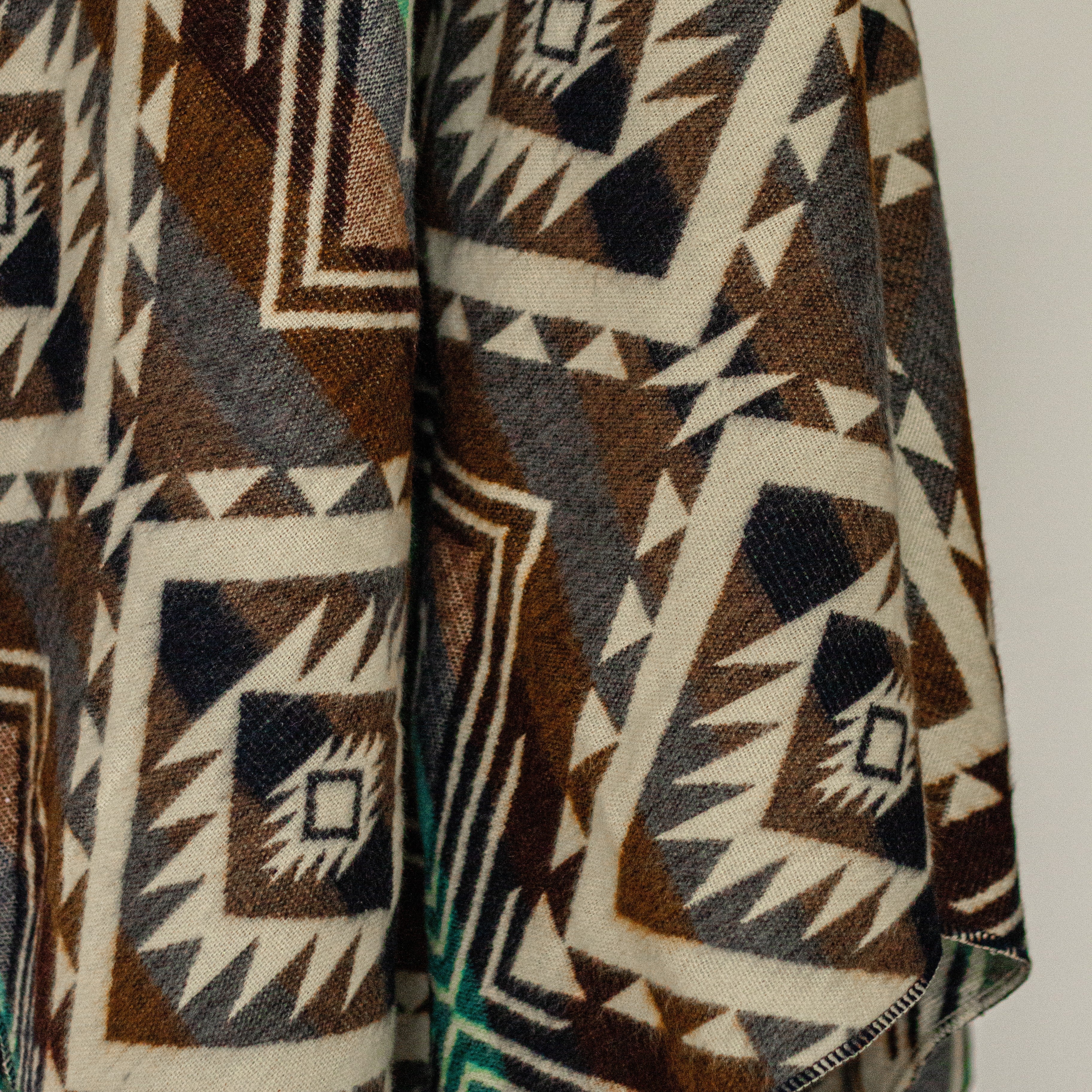 ECUADORIAN ALPACA WOOL BLANKET | XL DOUBLE DENSITY | KING 80X91 | DIAMOND BROWN