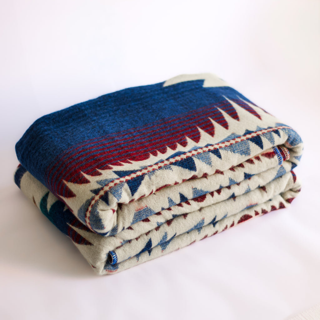 Chisi Coastal — XL Reversible Alpaca Wool Blanket