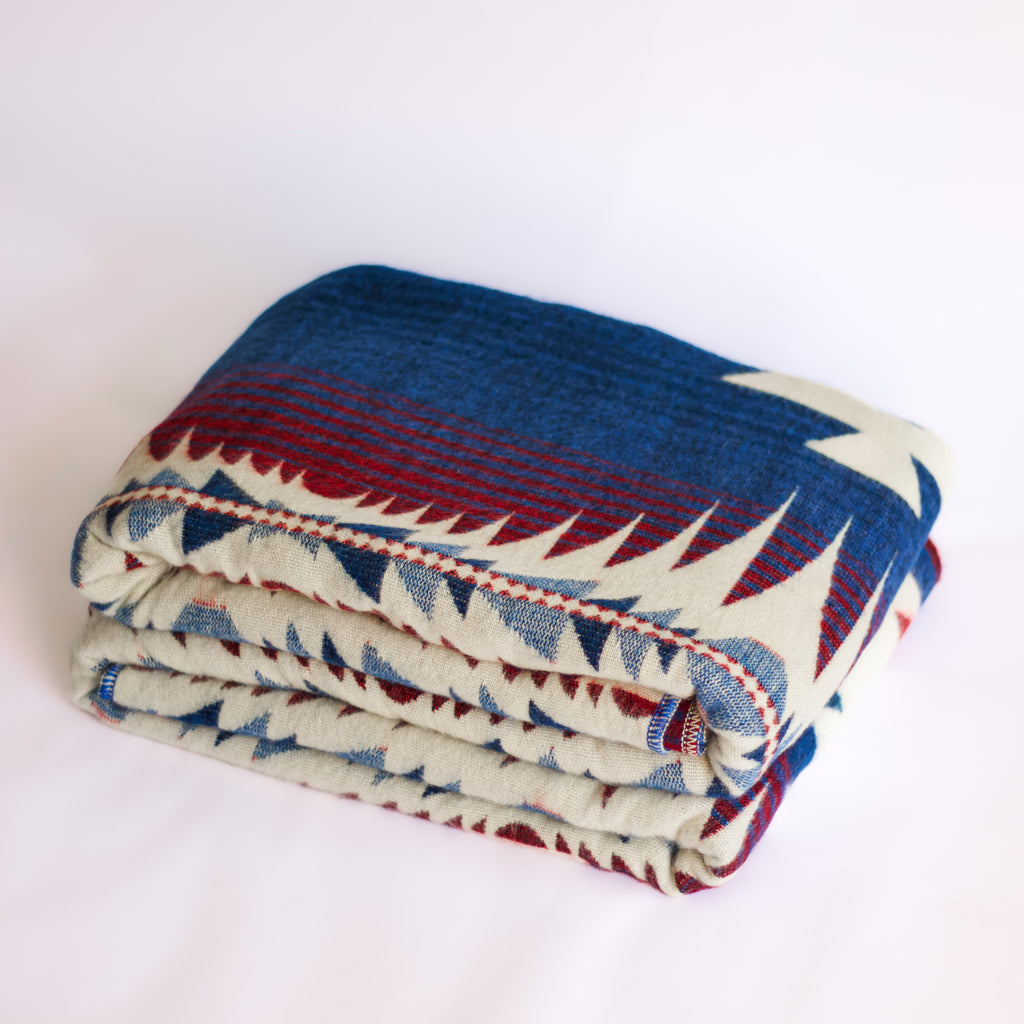 Chisi Coastal — XL Reversible Alpaca Wool Blanket