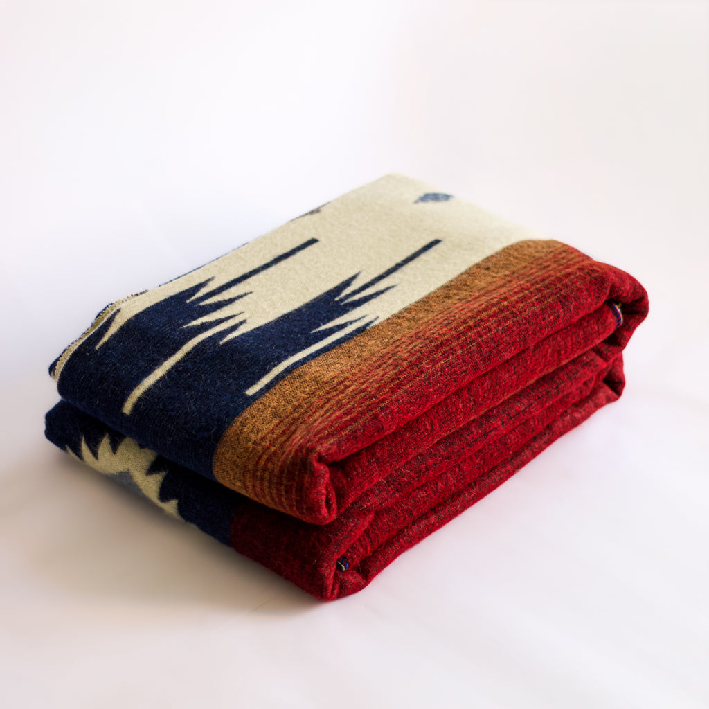 Chaska Night — XL Reversible Alpaca Wool Blanket