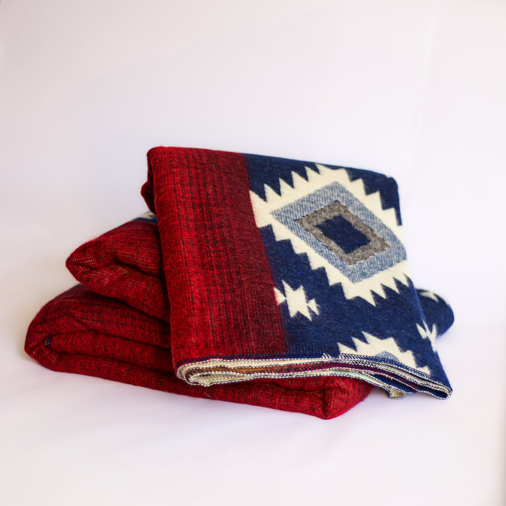 Chaska Night — XL Reversible Alpaca Wool Blanket