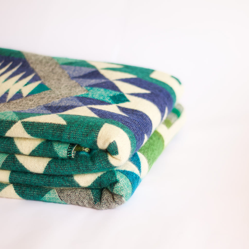 Chakana Forest — XL Reversible Alpaca Wool Blanket