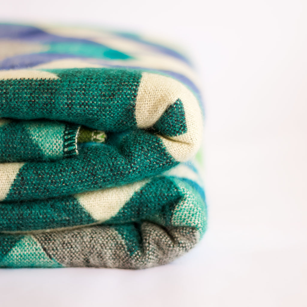 Chakana Forest — XL Reversible Alpaca Wool Blanket