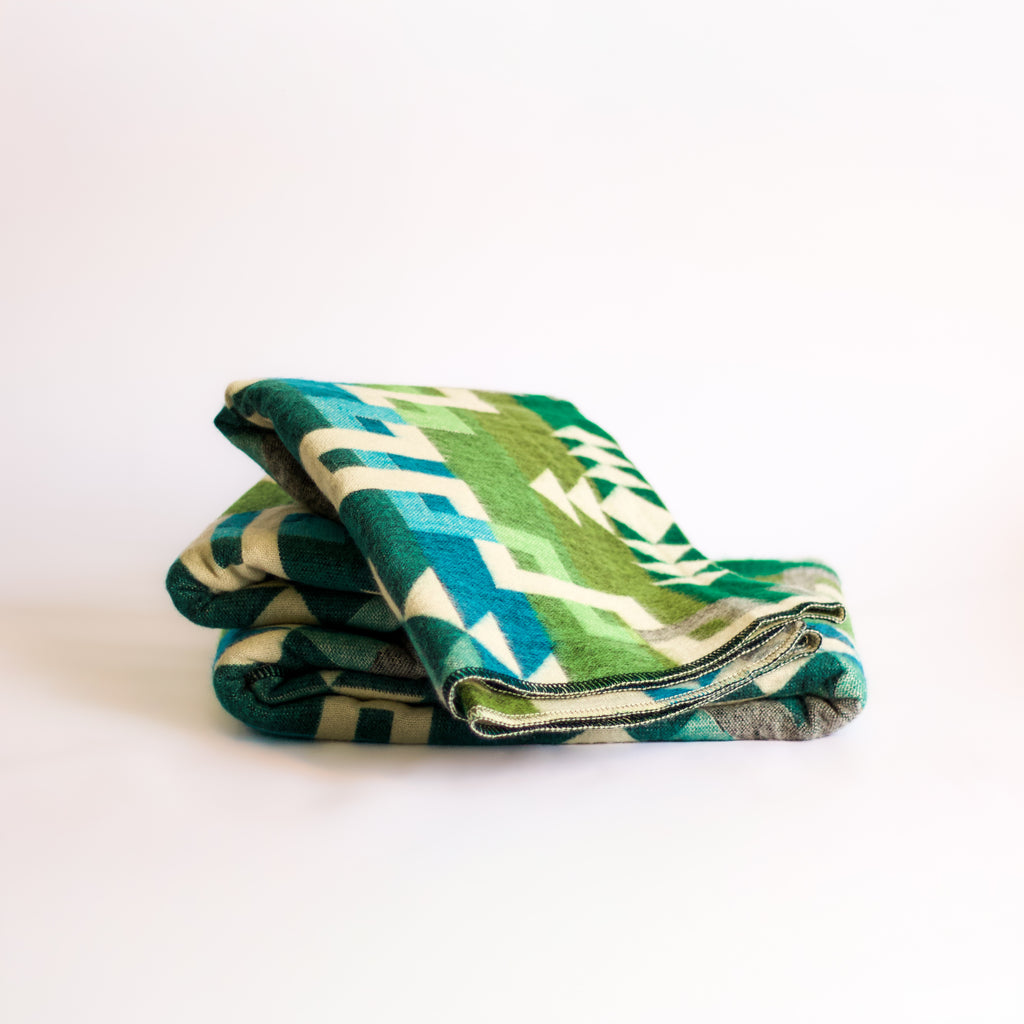 Chakana Forest — XL Reversible Alpaca Wool Blanket