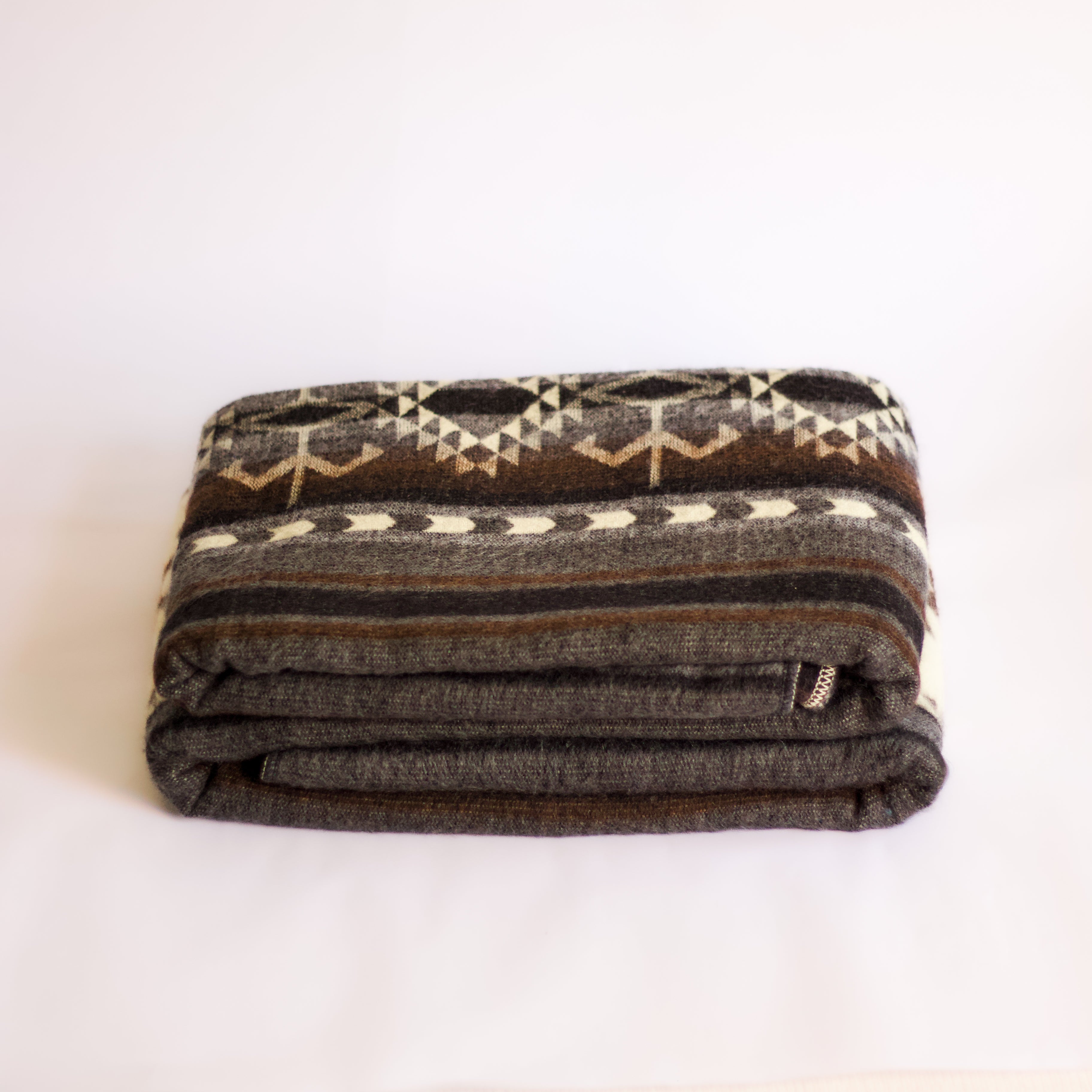 Taki Ash — XL Reversible Alpaca Wool Blanket