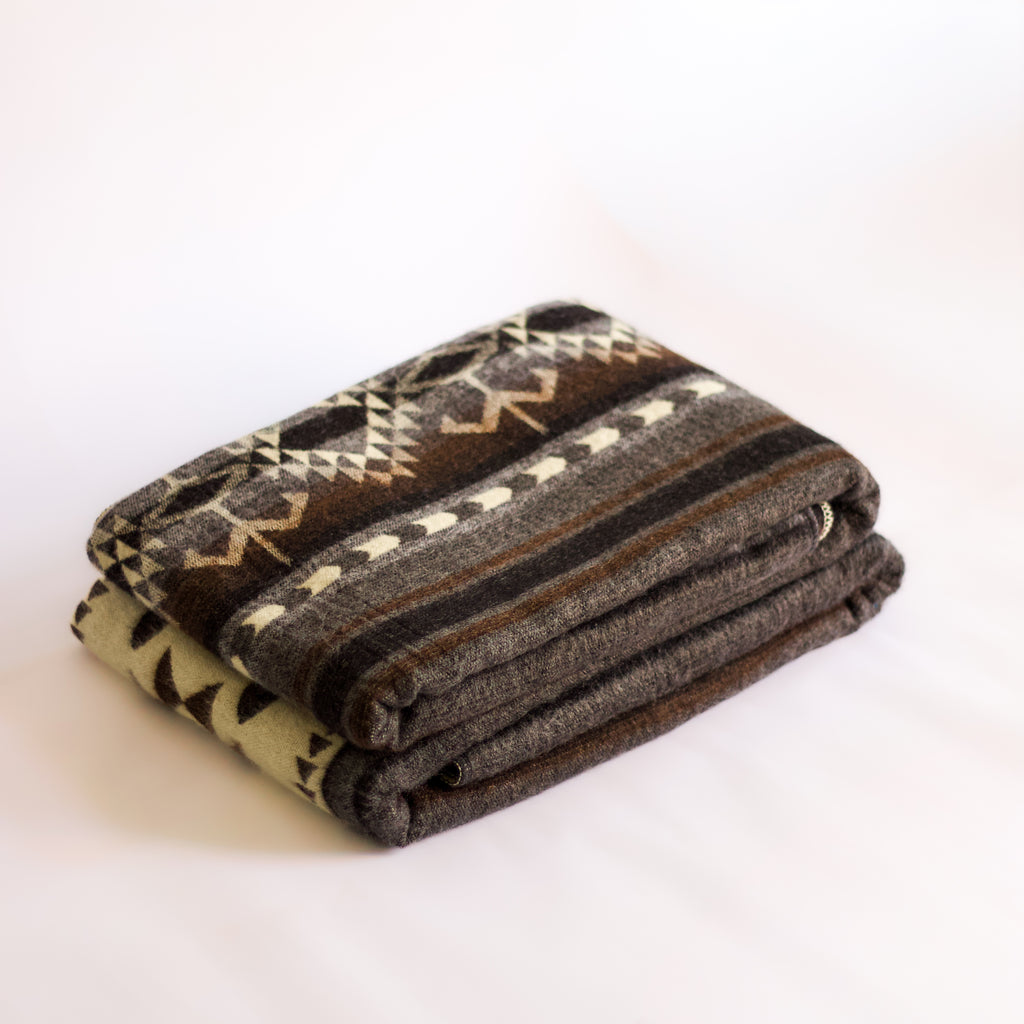 Taki Ash — XL Reversible Alpaca Wool Blanket