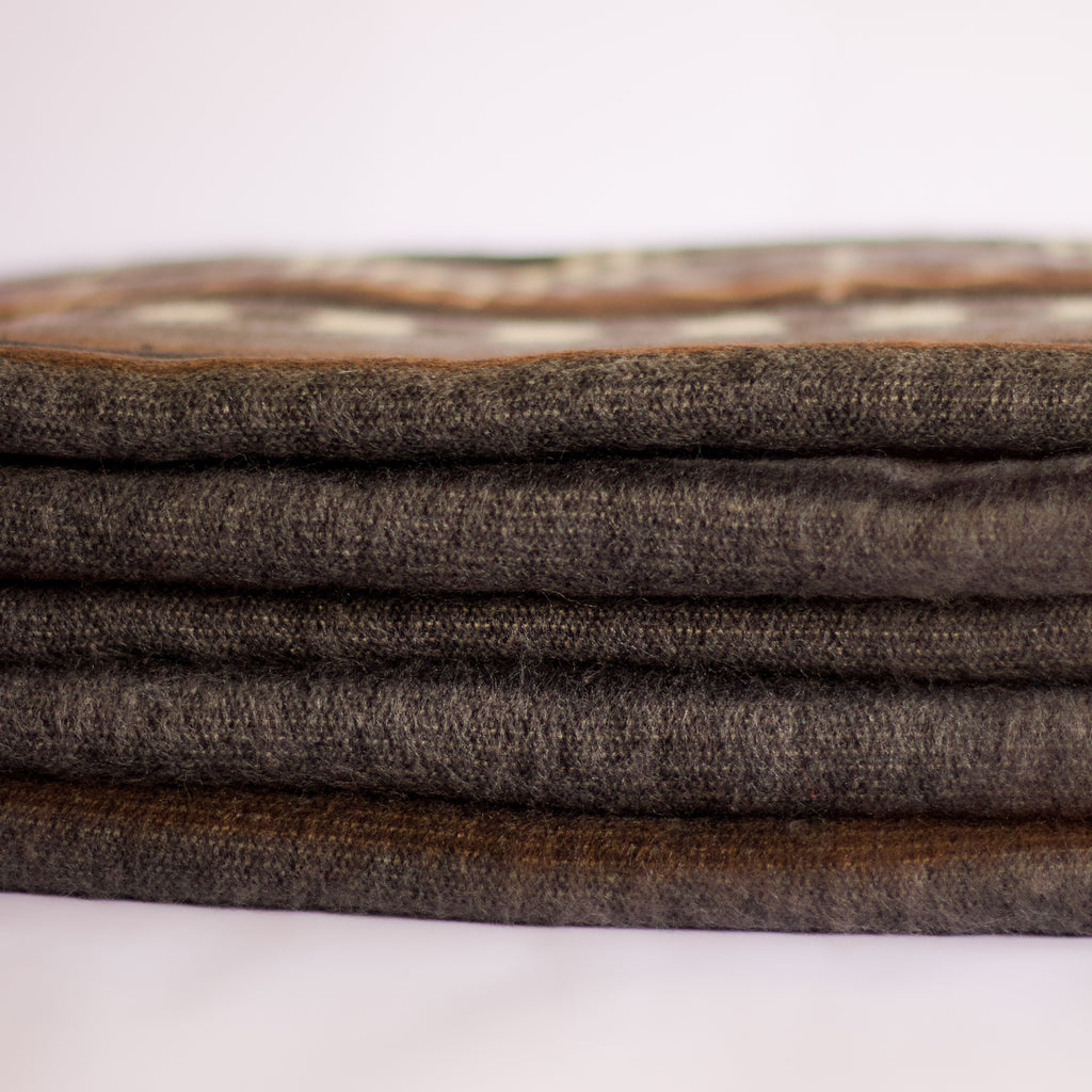 Taki Ash — XL Reversible Alpaca Wool Blanket