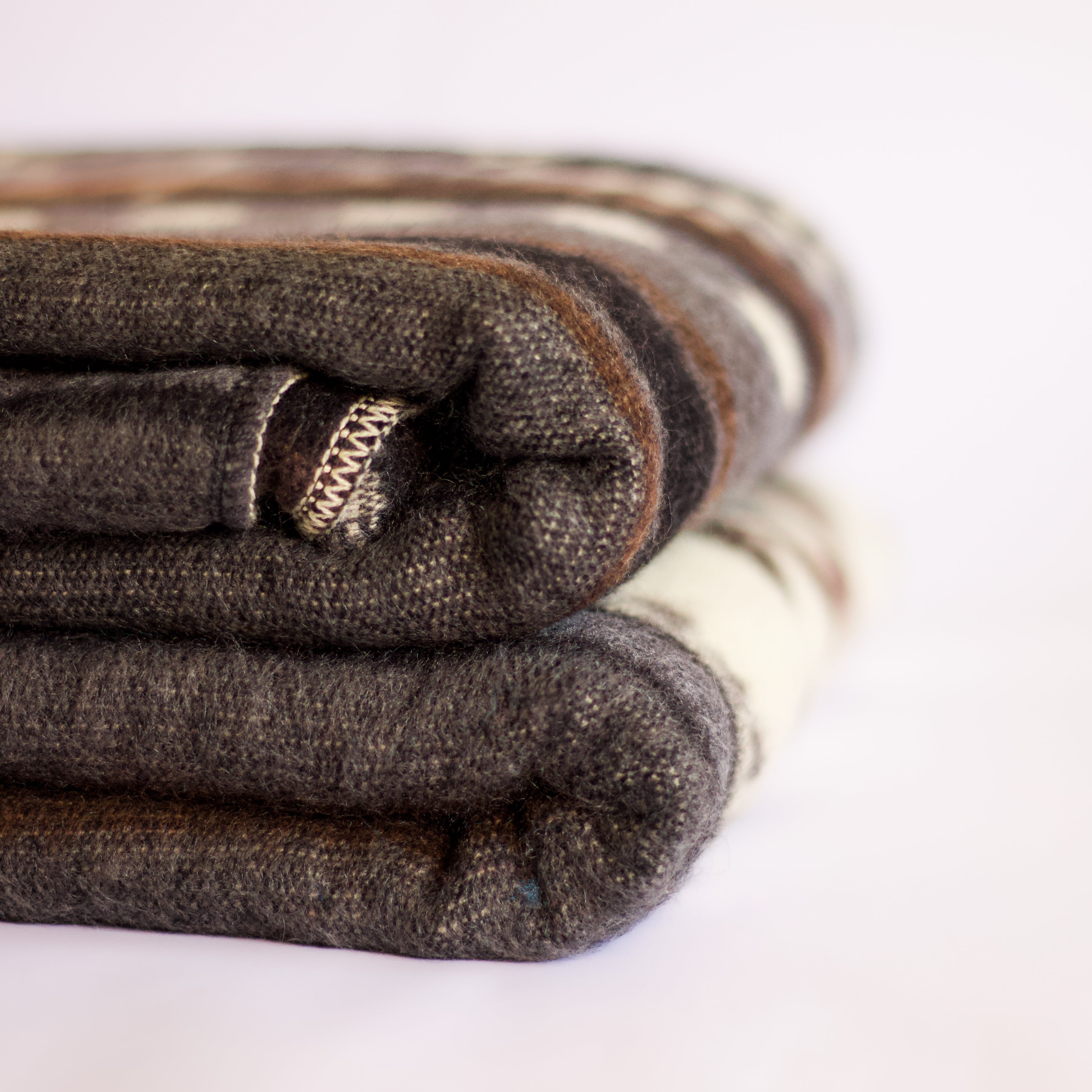 Taki Ash — XL Reversible Alpaca Wool Blanket