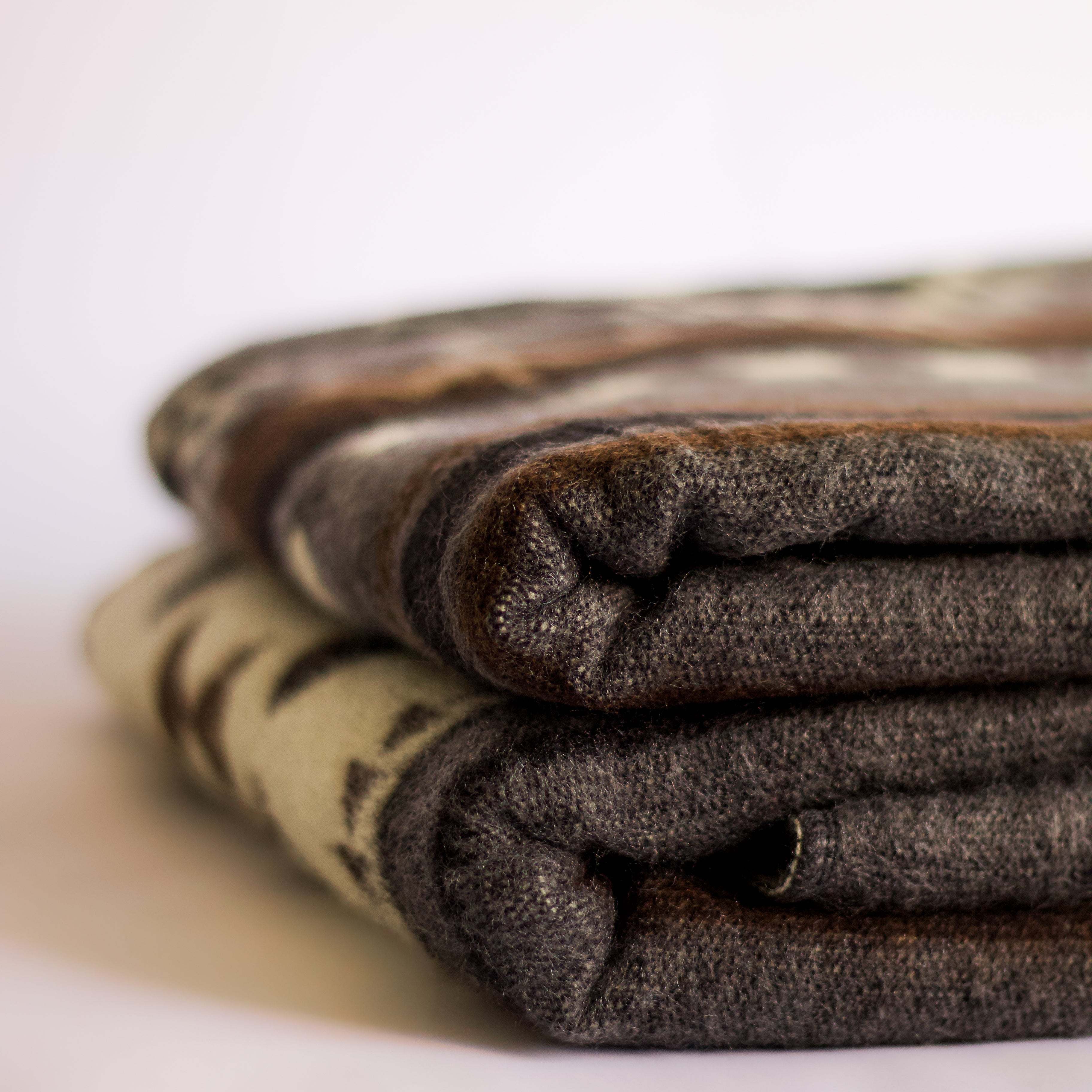 Taki Ash — XL Reversible Alpaca Wool Blanket