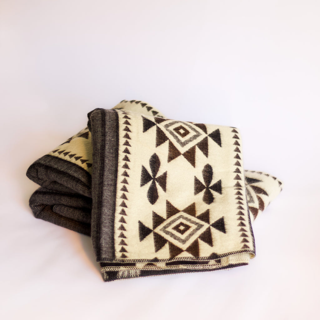 Taki Ash — XL Reversible Alpaca Wool Blanket