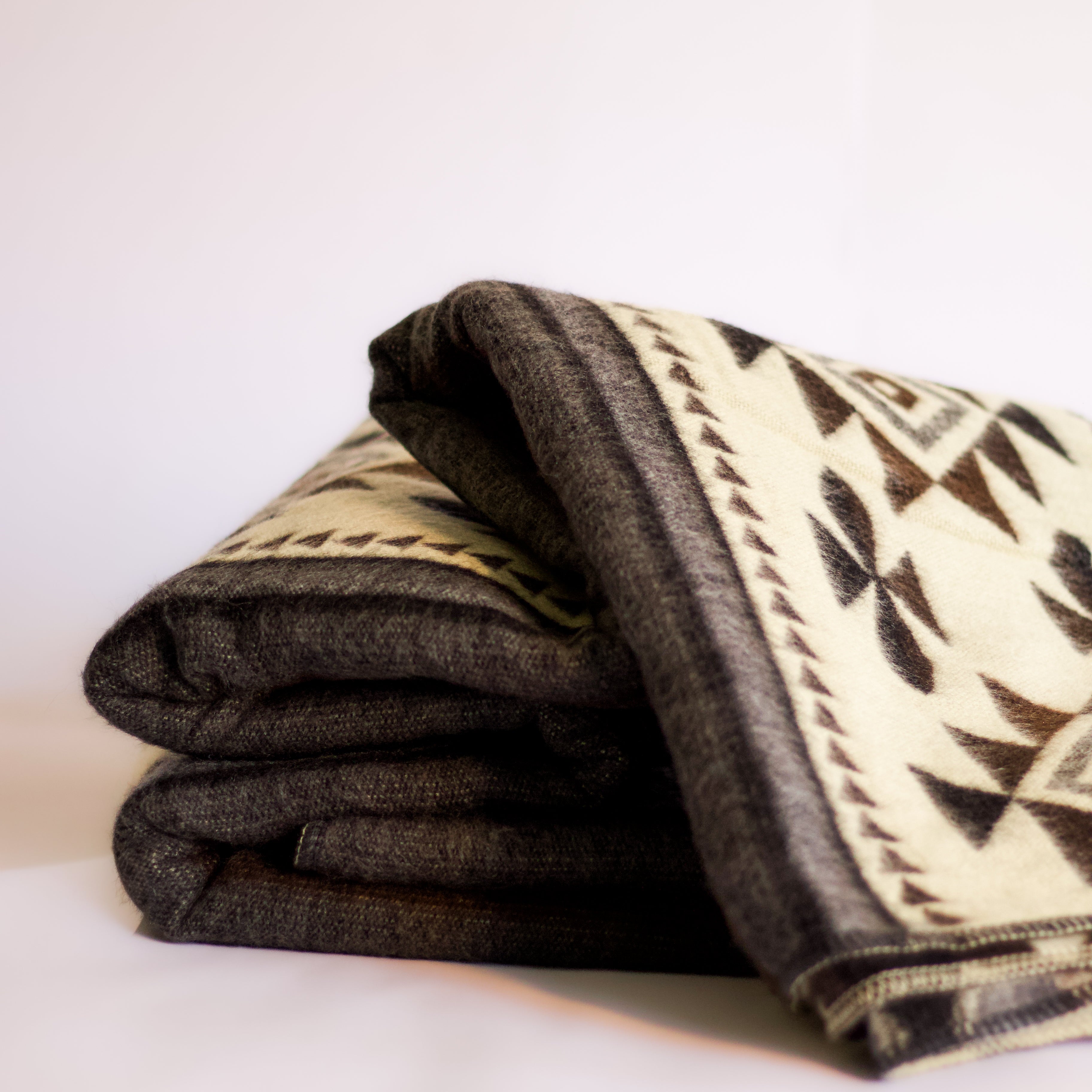Taki Ash — XL Reversible Alpaca Wool Blanket