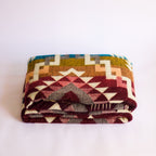 Chakana Fire — XL Reversible Alpaca Wool Blanket