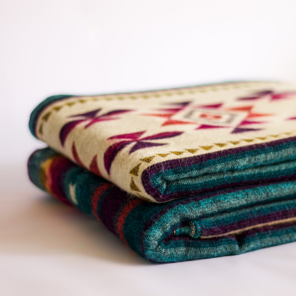Taki Spectrum — XL Reversible Alpaca Wool Blanket