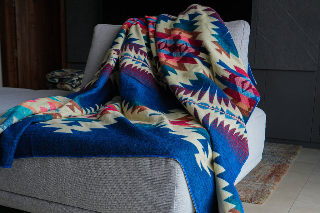 Chisi Coastal — XL Reversible Alpaca Wool Blanket