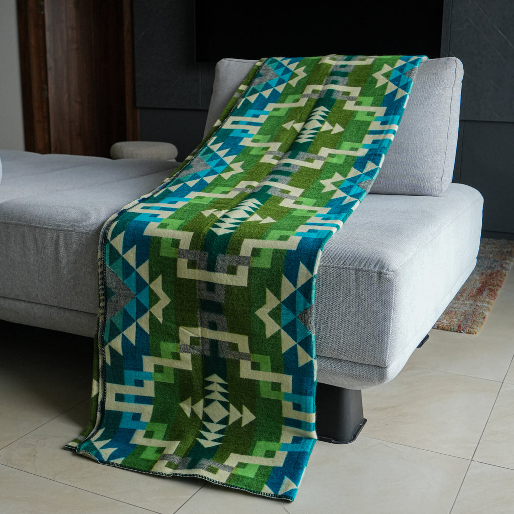 Chakana Forest — XL Reversible Alpaca Wool Blanket
