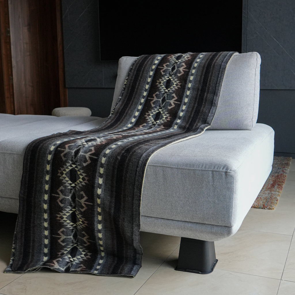 Taki Ash — XL Reversible Alpaca Wool Blanket