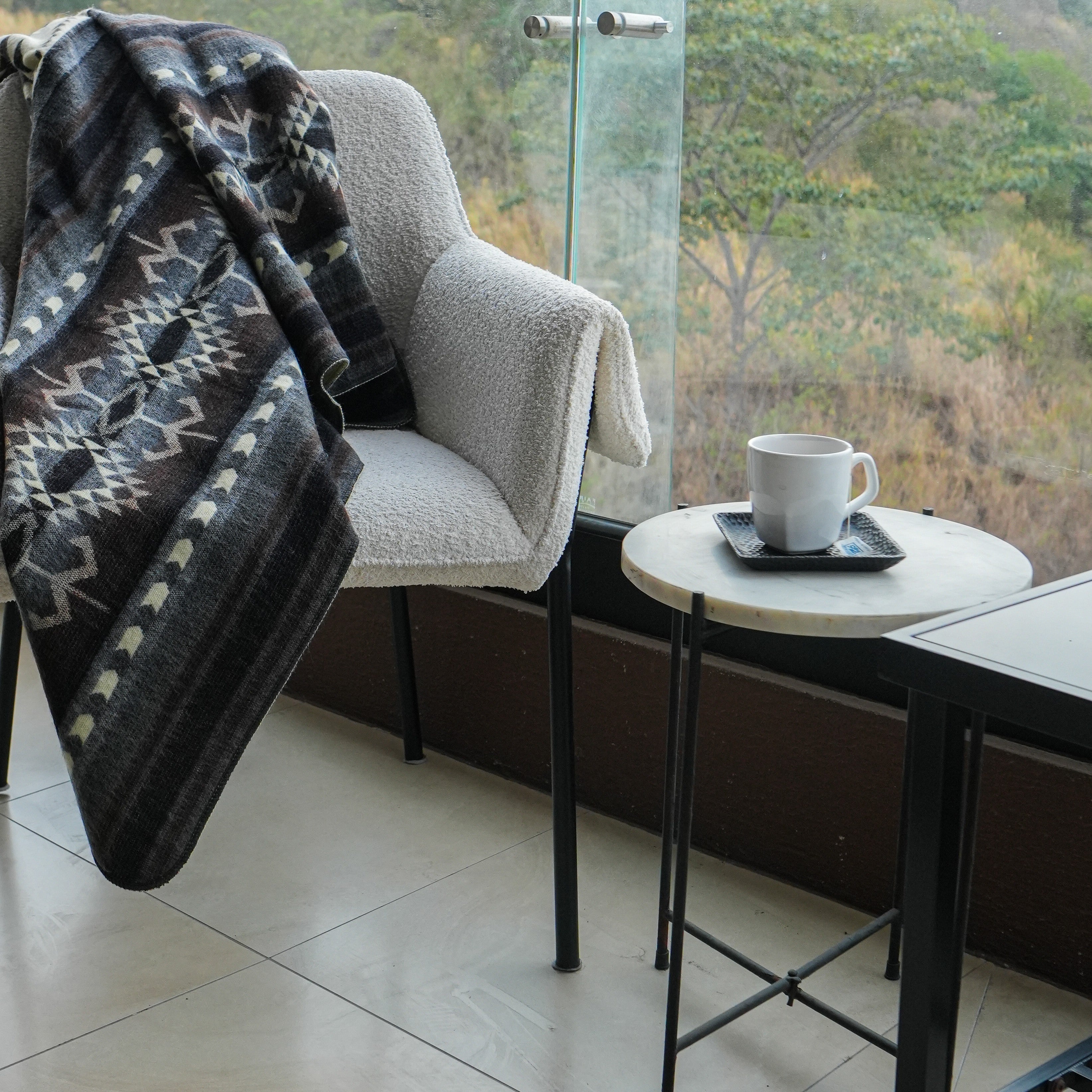 Taki Ash — XL Reversible Alpaca Wool Blanket