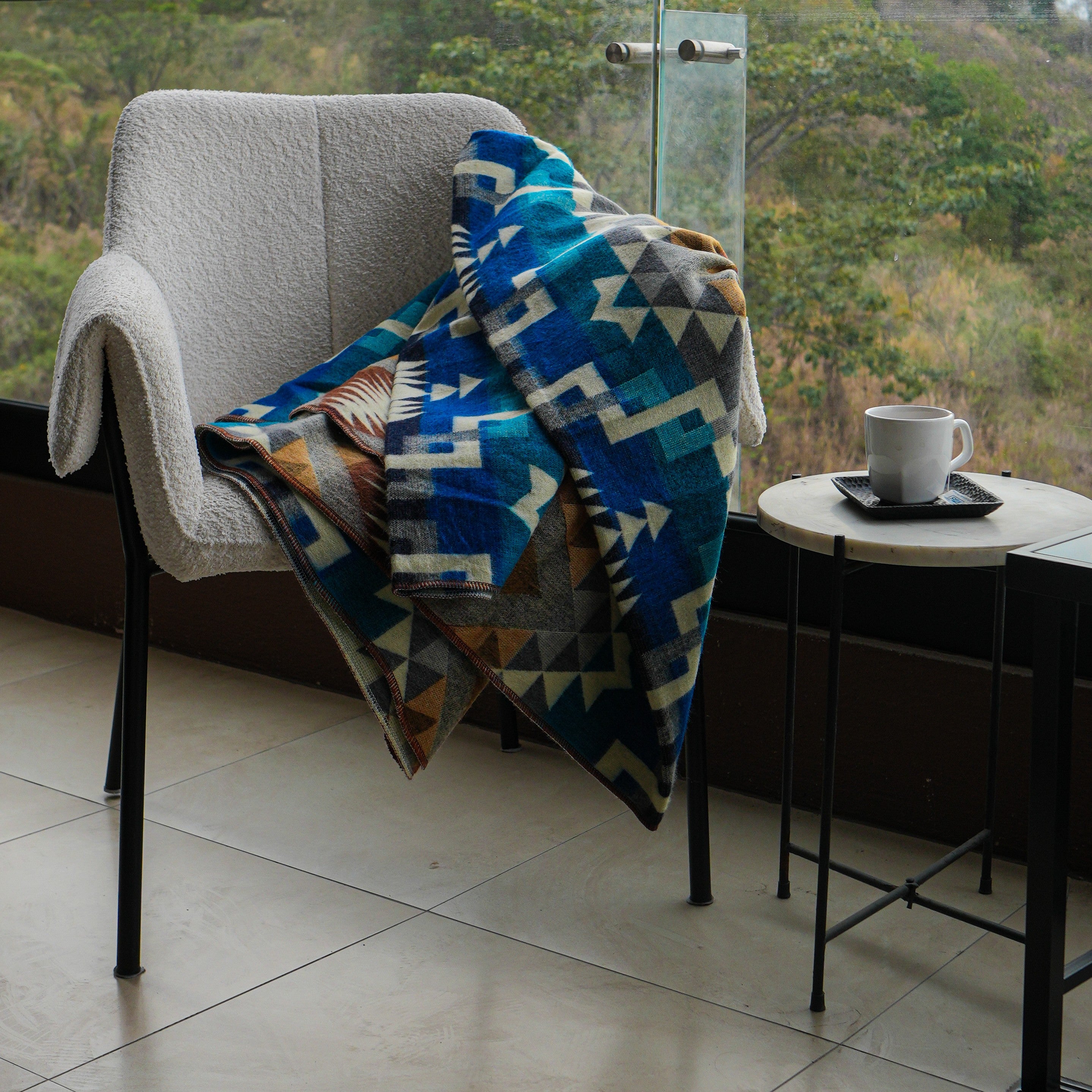Chakana Wood — XL Reversible Alpaca Wool Blanket