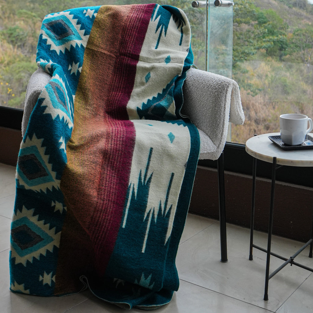 Chaska Noon — XL Reversible Alpaca Wool Blanket