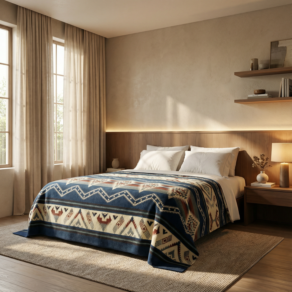 Willay Still — XL Reversible Alpaca Wool Blanket