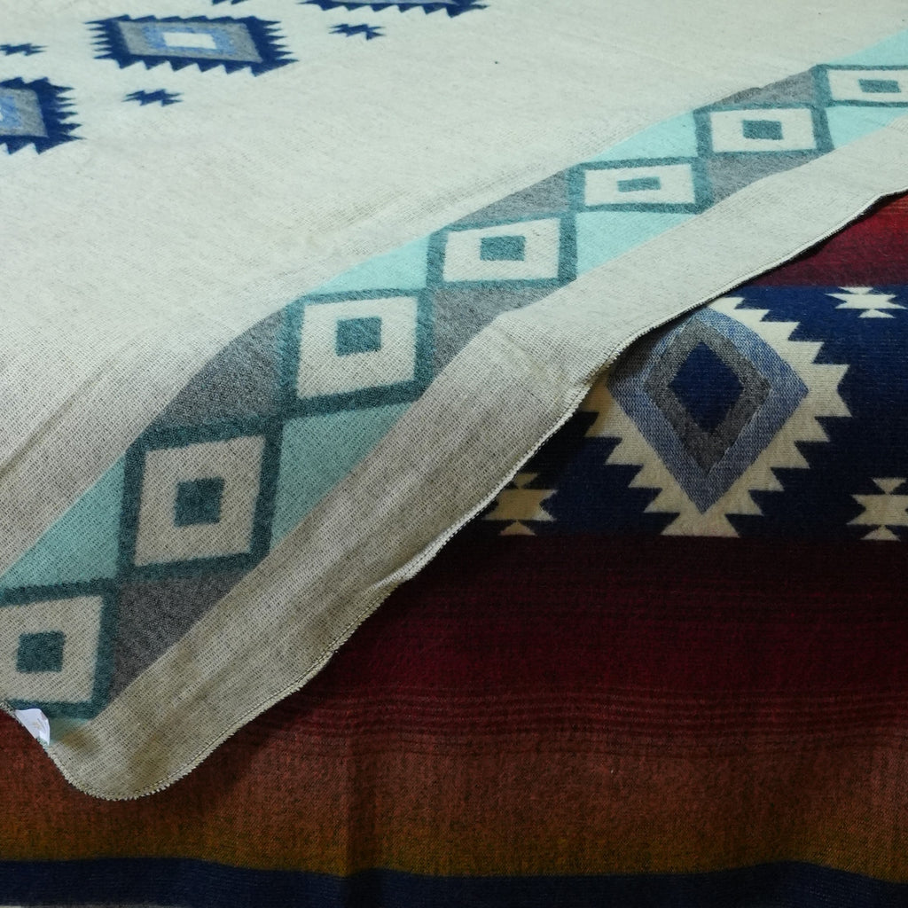 Chaska Night — XL Reversible Alpaca Wool Blanket