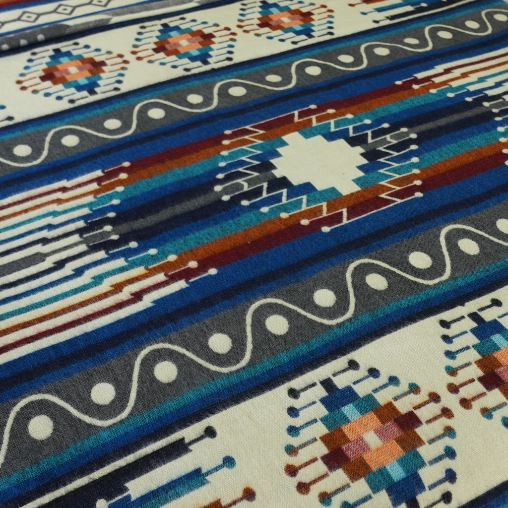 Mayu Azure — XL Reversible Alpaca Wool Blanket