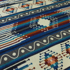 Mayu Azure — XL Reversible Alpaca Wool Blanket