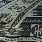 Mayu Azure — XL Reversible Alpaca Wool Blanket