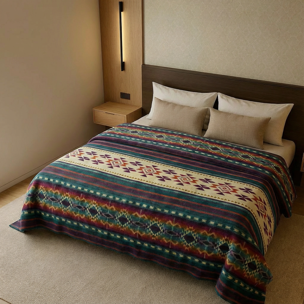 Taki Spectrum — XL Reversible Alpaca Wool Blanket